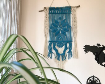 Makramé väggbonad/ Makramé/ Makramé väggdekor/ Vävd väggbonad/ Väggknut/ Gobeläng/ Väggbonad/ Boho väggbonad