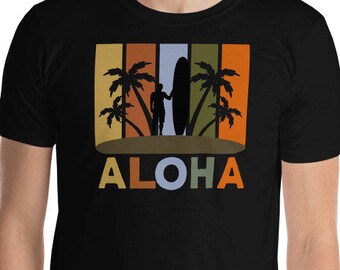 Aloha Surfer T-Shirt: Vintage Hawaiian Beach Tee