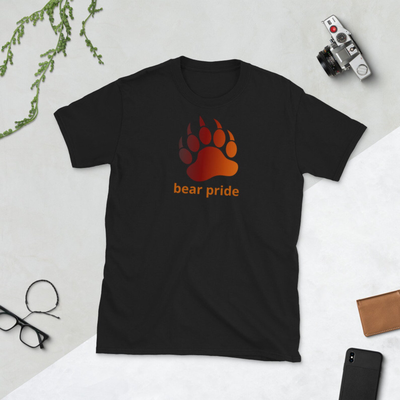 Gay Bear Shirt With Bear Claw in Bear Pride Colors Shirt. Gay Etsy
