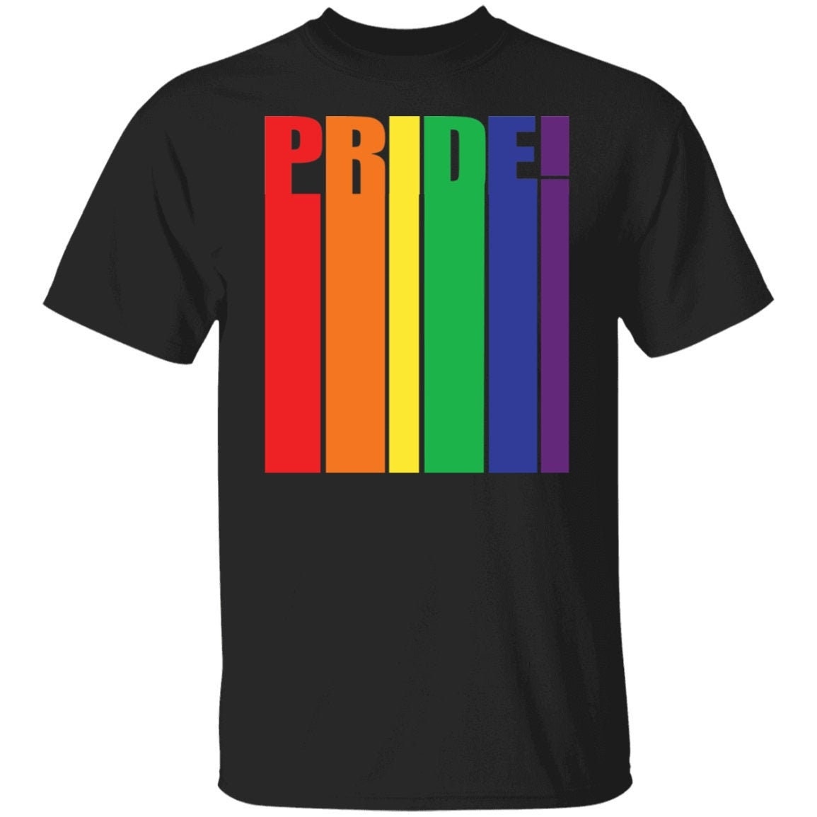 Gay Pride shirt with rainbow pride colors pride shirt | Etsy