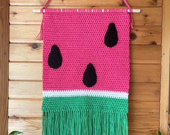 Watermelon Wall Hanging - PDF CROCHET PATTERN