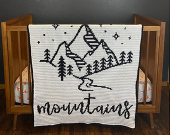 You'll Move Mountains - Tapestry Crochet Blanket Pattern