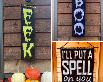 Spooky Wall Hanging Bundle (3) - PDF Crochet Patterns