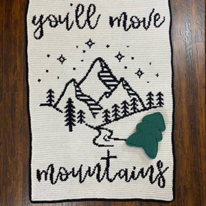 You'll Move Mountains Tapestry Crochet Blanket Pattern image 2