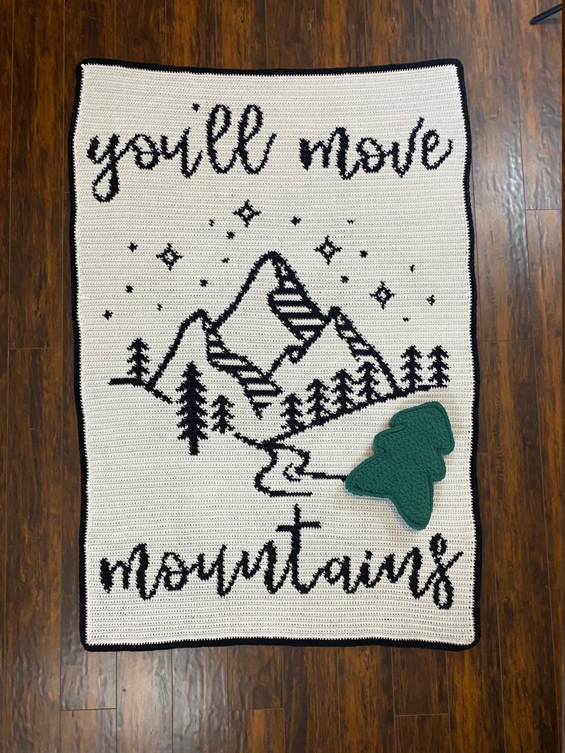 You'll Move Mountains Tapestry Crochet Blanket Pattern image 2