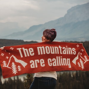 Mountains Are Calling Tapestry Crochet Wrap PDF PATTERN image 1