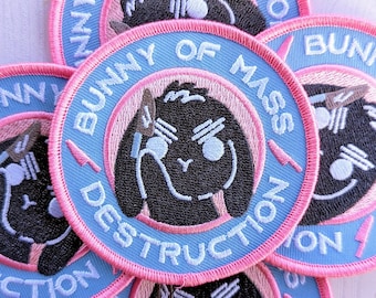 Bunny of Mass Destruction | Iron On Patch