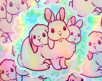 Cerberus | Holographic Bunny Sticker