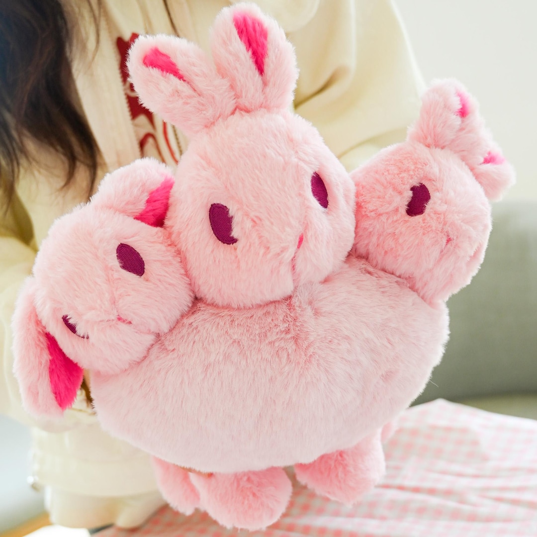 Noble Cerberus Bunny Plushie | Three Headed Rabbit Plush - Etsy