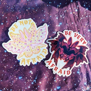 Biblically Accurate Angel and Demon Rabbit Stickers