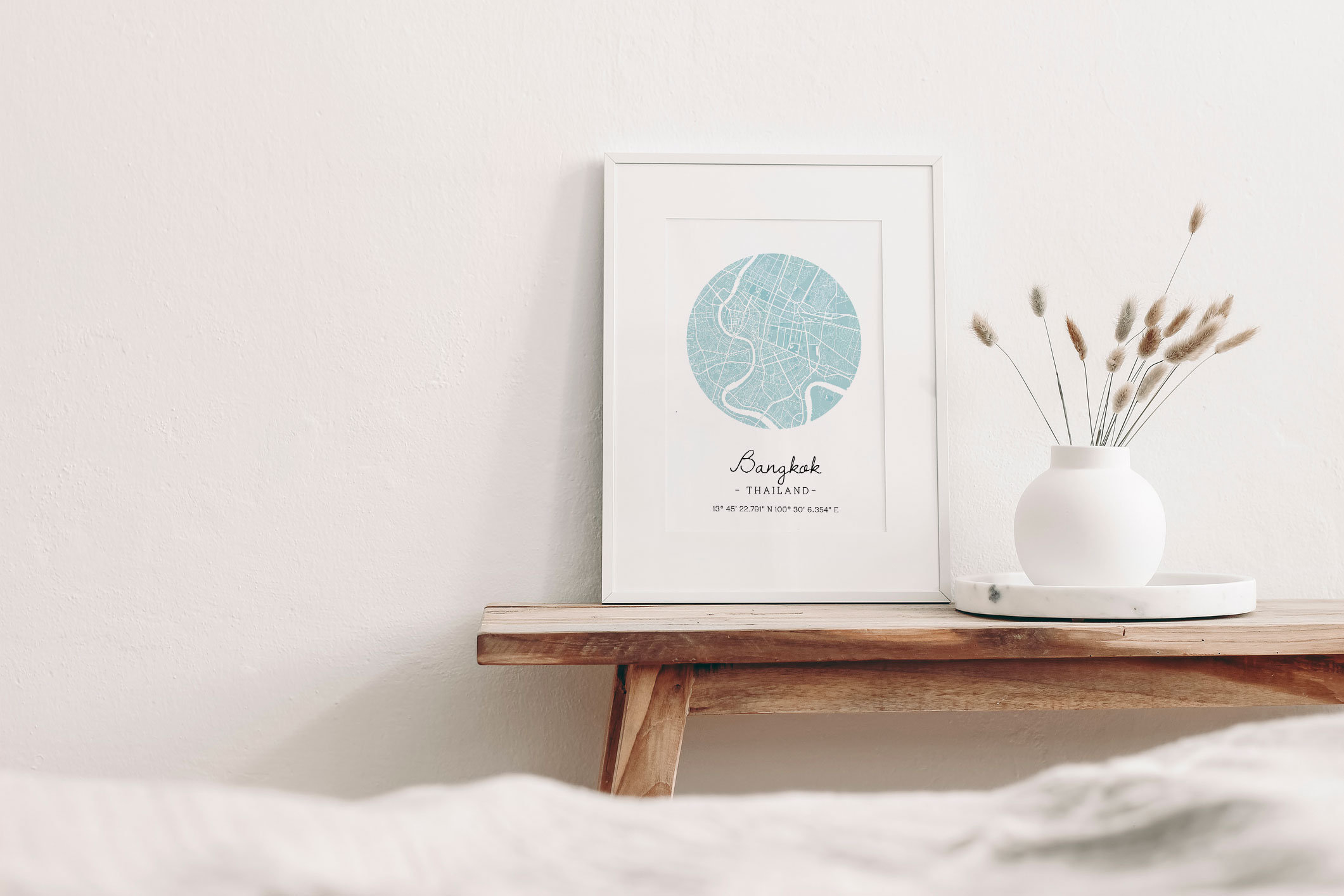 Poster Citymap Ville Personnalisé - Affiche Numérique/Imprimé A4. Carte de Géographie, Voyage, Coord