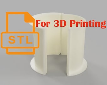 Molde STL circular: Carcasa de silicona para molde de resina (Descarga digital)