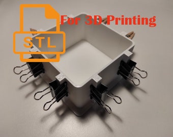 Caja de molde STL ajustable para resina y silicona (descarga digital)