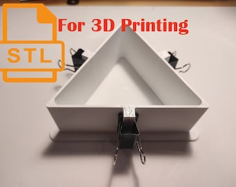 Carcasa de molde triangular STL: Fabricación de moldes de silicona ajustables (Descarga digital)