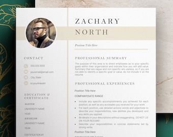 Executive Resume Template 2026, Modern CEO Resume Template for Word and Apple Pages, Resume Template, 1, 2, 3 Page Director Resume Template