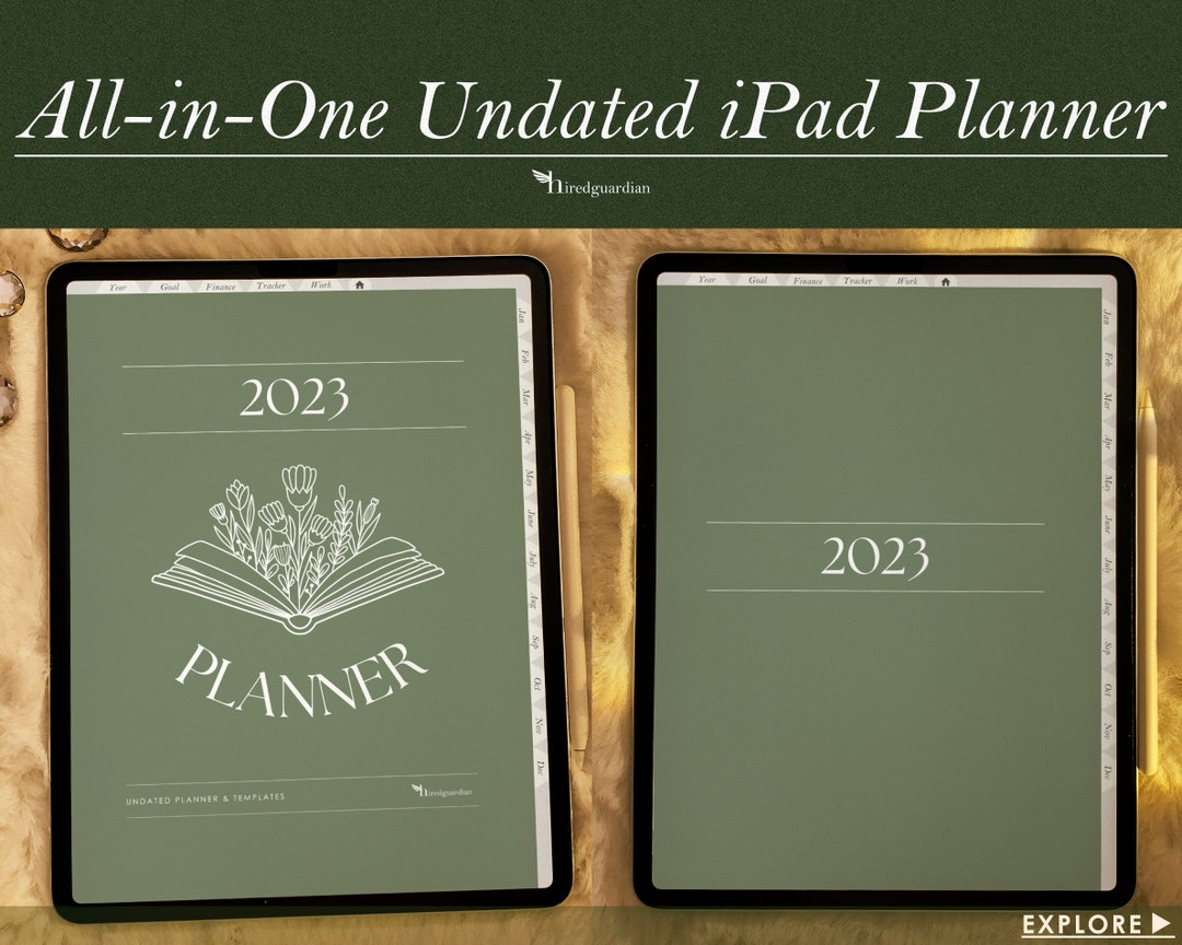 2023 2024 Undated Goodnotes Planner, iPad Planner, Notability Planner ...