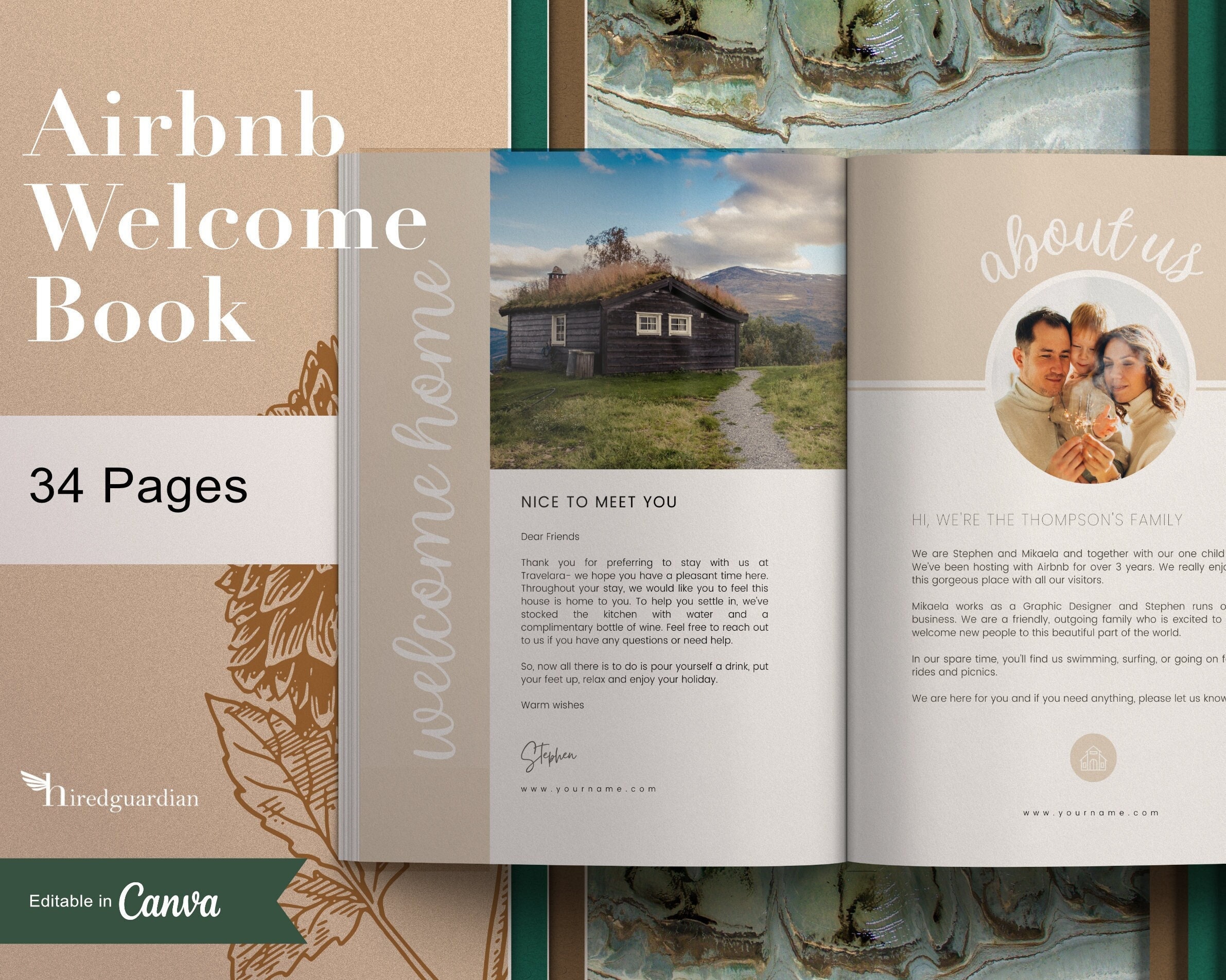 Editable Home Rental Book, Superhost Ebook, Airbnb Book