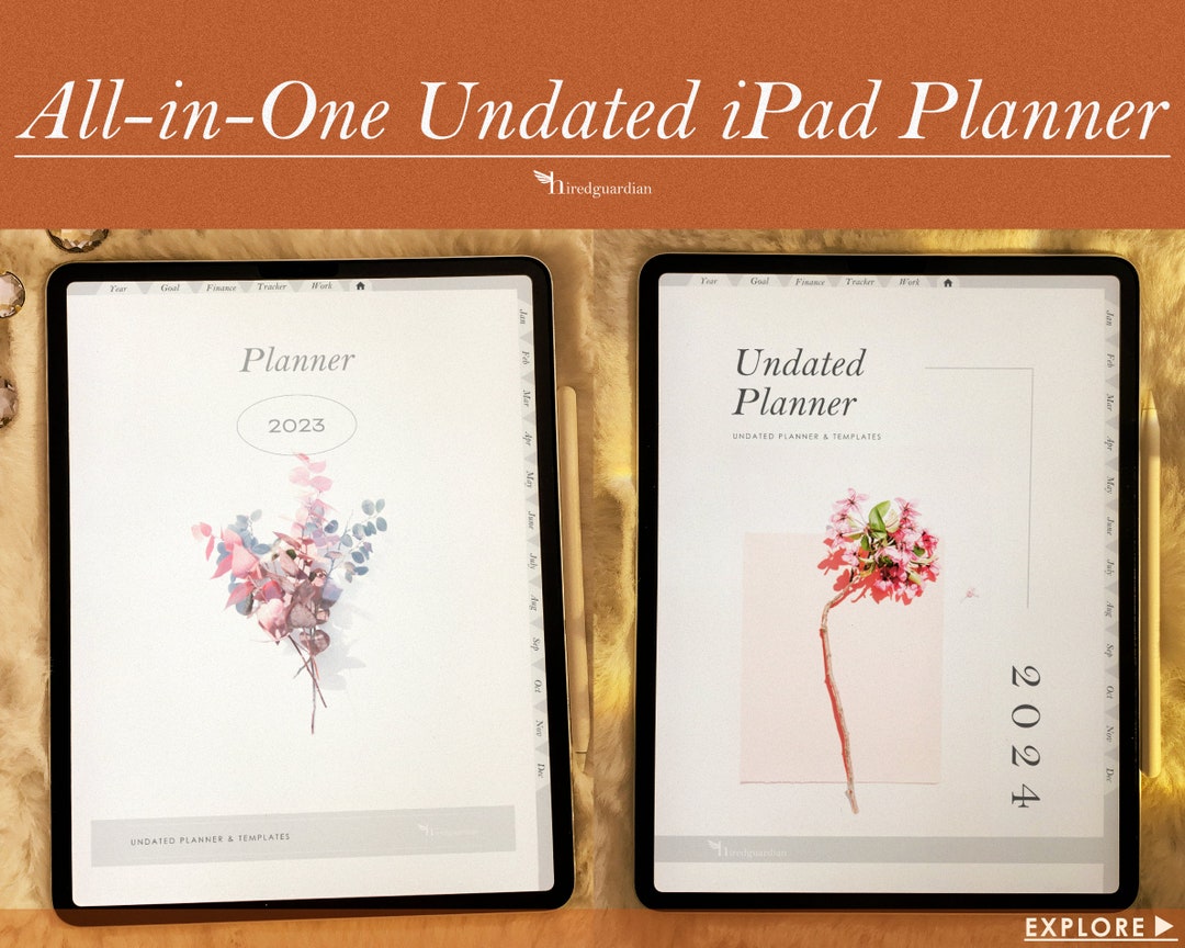 2023 2024 Undated Goodnotes Planner, iPad Planner, Notability Planner ...