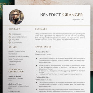 Minimalist Resume Template Word, Pages and Google Docs, Clean, Simple Resume Template, Modern resume template, Resume Template Minimalist