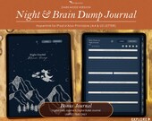 Goodnotes Digital Night Journal, ipad journal, notability journal, Digital journal, daily digital night journal, unDated Digital Journal