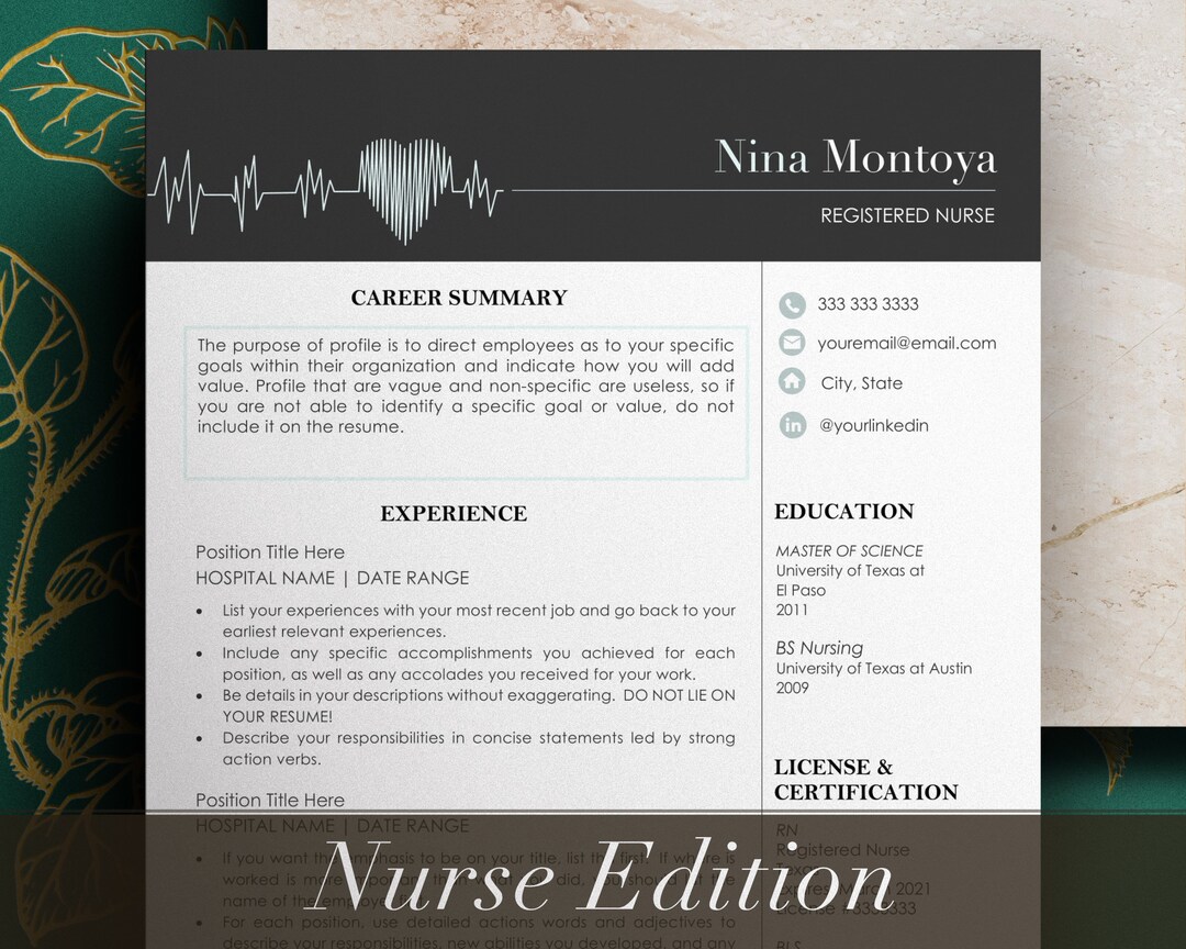 New Grad Nurse Resume Template - Il 1080xN.4451781855 297u 