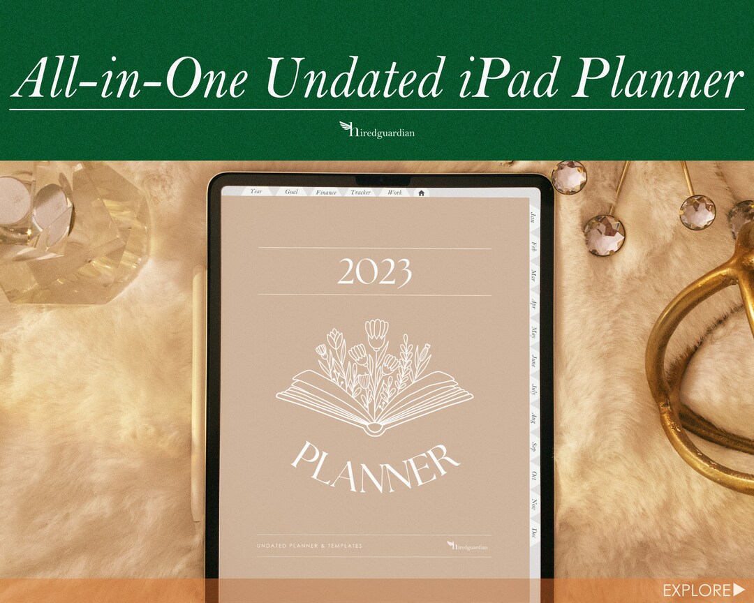 2023 2024 Undated Goodnotes Planner iPad Planner Notability - Etsy