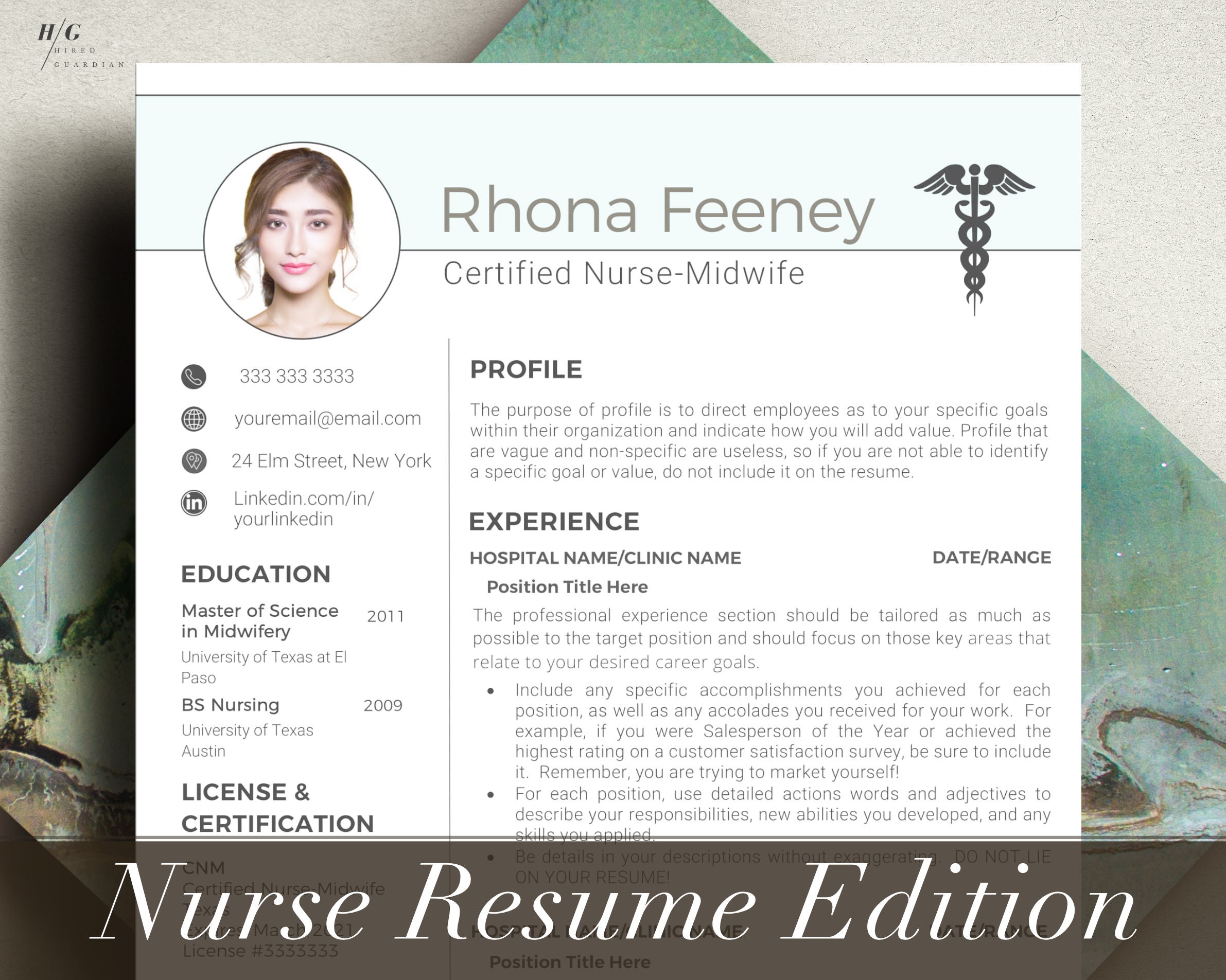 New Grad Nurse Resume Template - Il Fullxfull.3658329309 Tlk2 