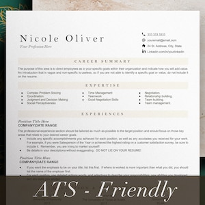 Resume Template Google Docs, ATS Friendly Resume Template for Google Docs, ATS functional Resume, ATS Resume Template, Resume Template Word