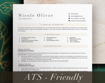 Resume Template Google Docs, ATS Friendly Resume Template for Google Docs, ATS functional Resume, ATS Resume Template, Resume Template Word