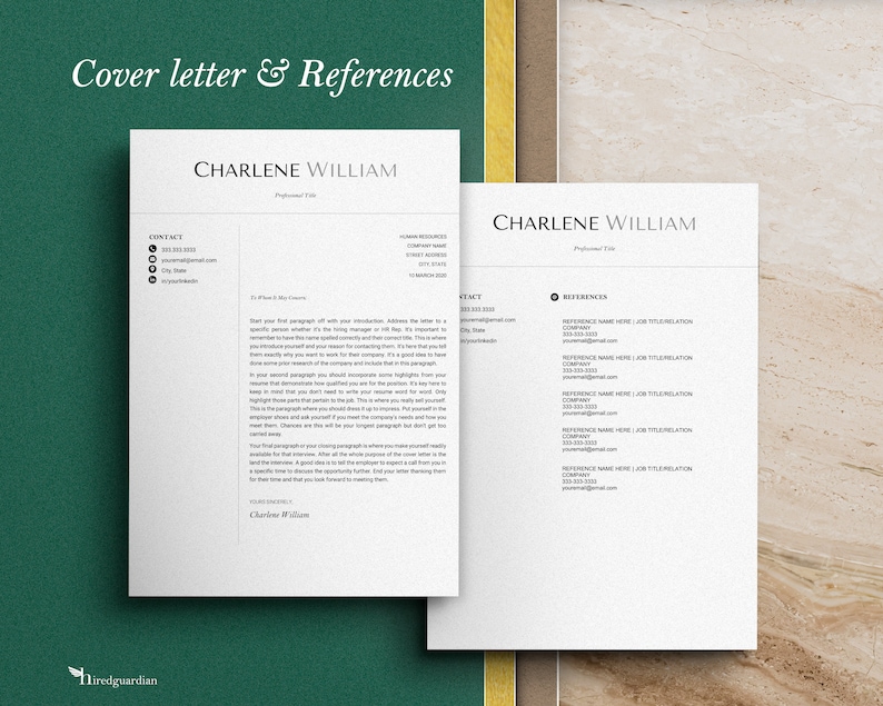 Resume Template, Cv Template for word, Cv Resume Template, Professional Resume Template, Modern Resume Template Word, Resume image 5
