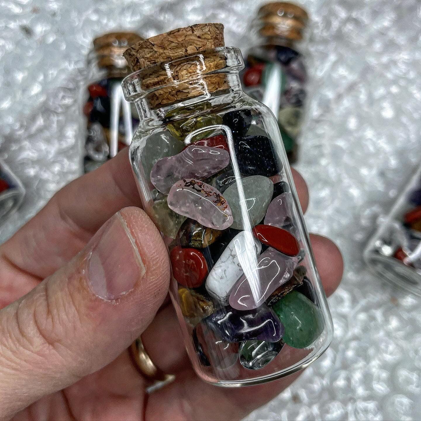 Random Tumble Jar Mixed Tumbled Intention Jar - Etsy