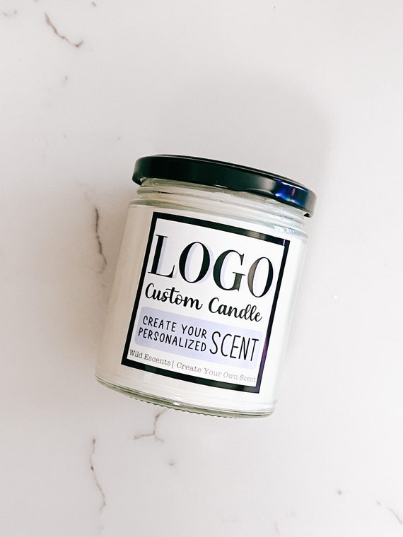 Business Logo Custom Candle Logo Candle Business Gift Etsy