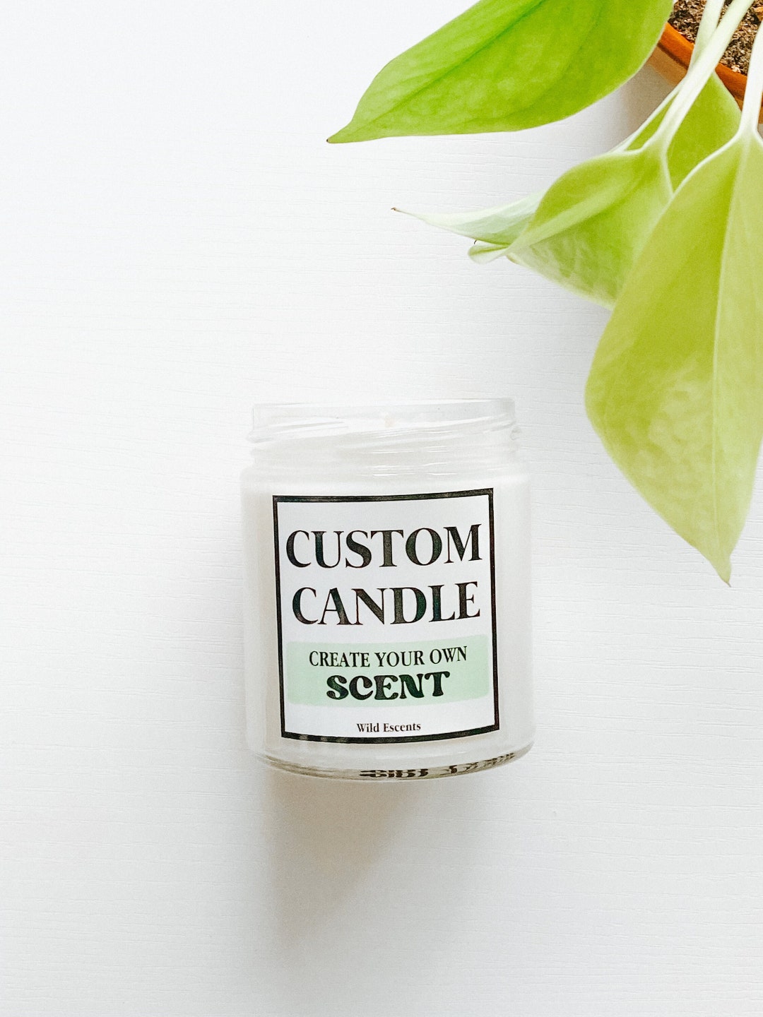 100 Custom Candle Custom Scent Custom Scented Candle Custom Label Wild