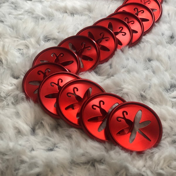 Red Metal Planner Disc