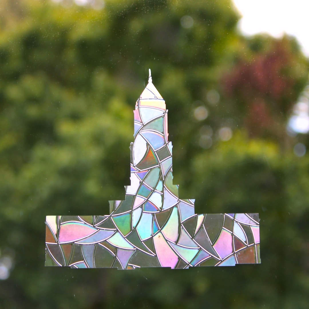 Loading Gift Window Cody Wyoming Temple Window Cling, Holographic Sun-catcher, LDS Gift for ...