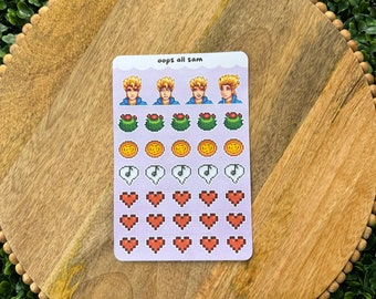 Stardew Valley Stickers - Oops All Sam - For Planners, Progress Trackers, Stationary, and More!