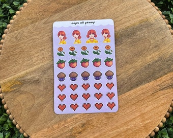 Stardew Valley Stickers - Oops All Penny- For Planners, Progress Trackers, Stationary, and More!