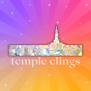 Montreal Chiffon Fensterbild | Heiliges der Letzten Tage Geschenk für Missionare, FGO, Jugend und mehr!