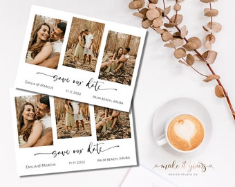 Photo Save the Date Template, Editable Save the Date Template, Minimalist Save the Date, Modern Save the Date Template, Printable Template
