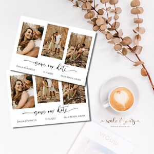 Photo Save the Date Template, Editable Save the Date Template, Minimalist Save the Date, Modern Save the Date Template, Printable Template