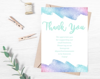 Thank You Card, Printable Thank You Card, Editable Thank You Card, Thank You Template, Thank You Note Card,Digital Thank You