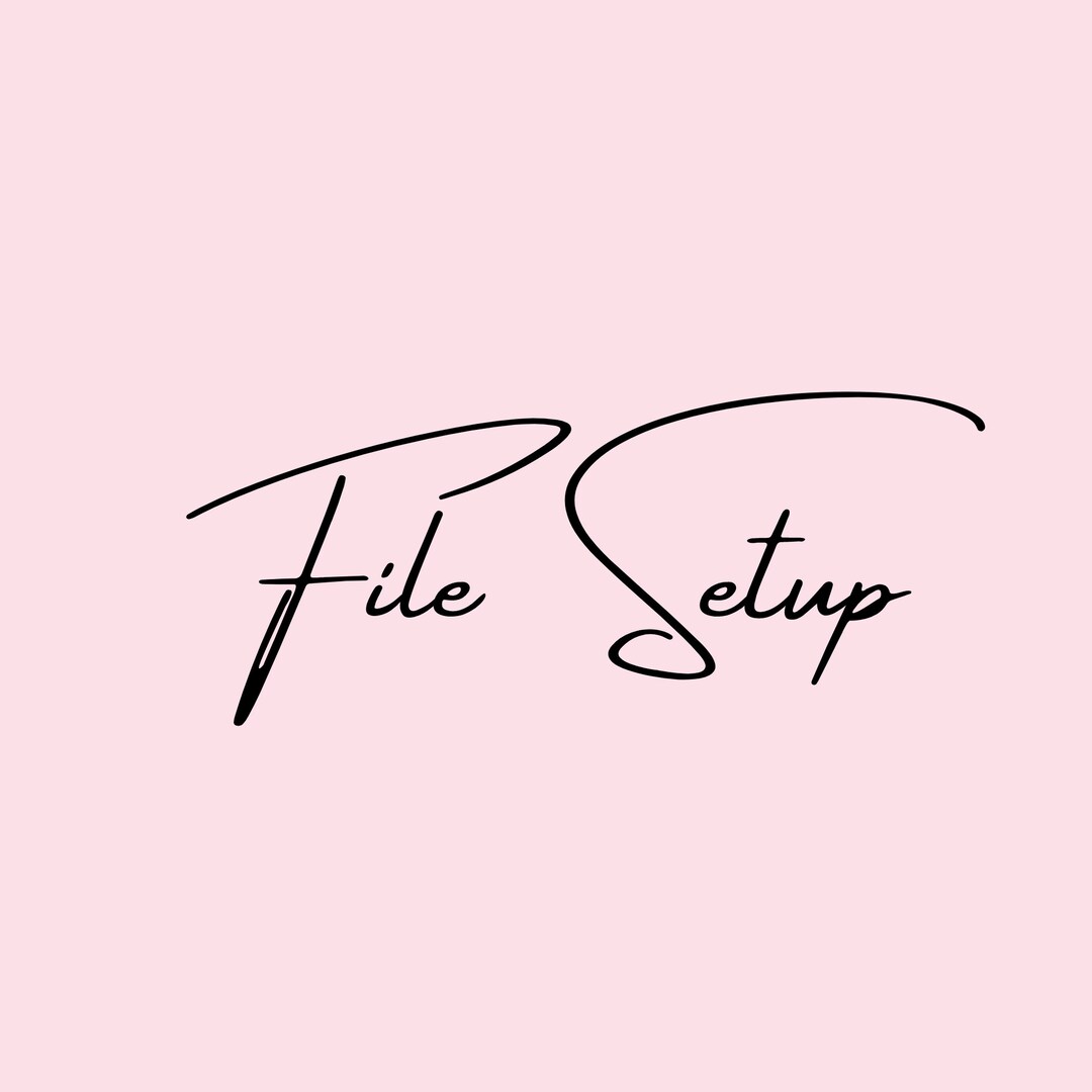 File Setup, Foil Print File Setup, Foil Setup File, Print File Setup ...