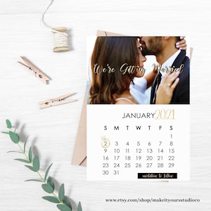 Save The Date Calendar, Photo Save The Date Template, Editable Save The Date, Save The Date Card, Save The Date Postcard, Instant Download