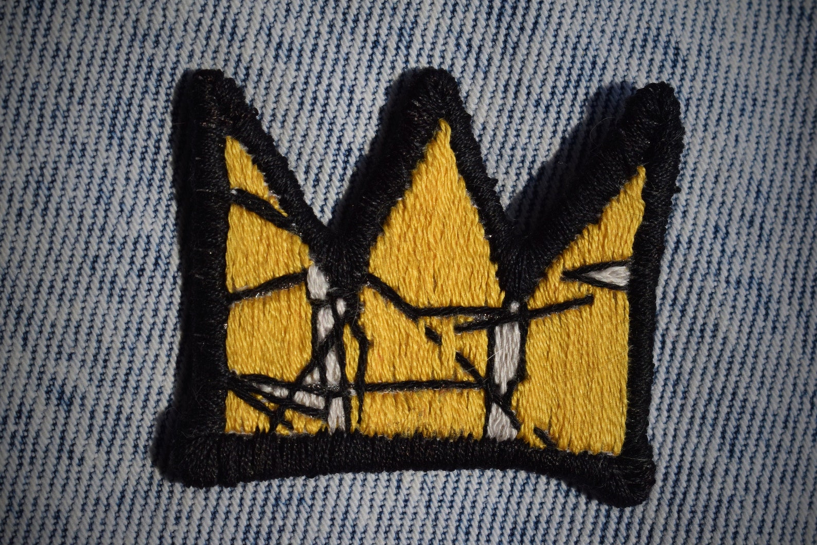 Basquiat Crown Patch | Etsy