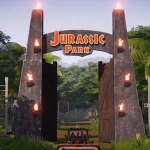 Jurassic Park Main Gate 3d Printed | Etsy
