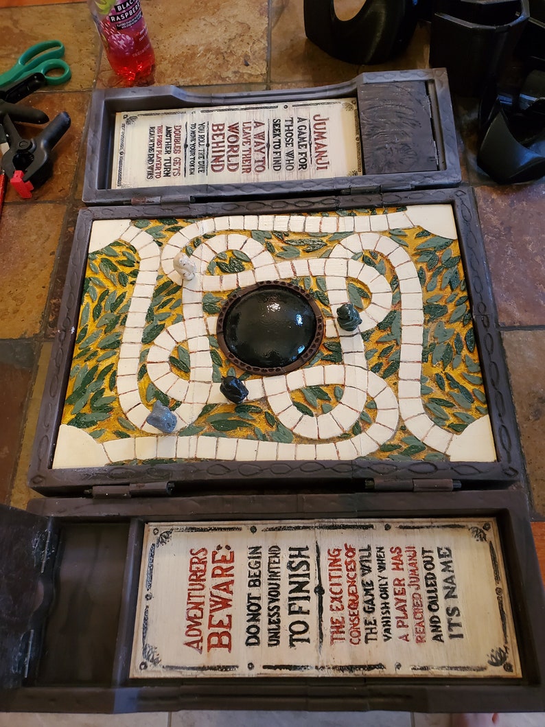 Jumanji Game Board Custom Made Custom Painted 3d Printed Prop Etsy