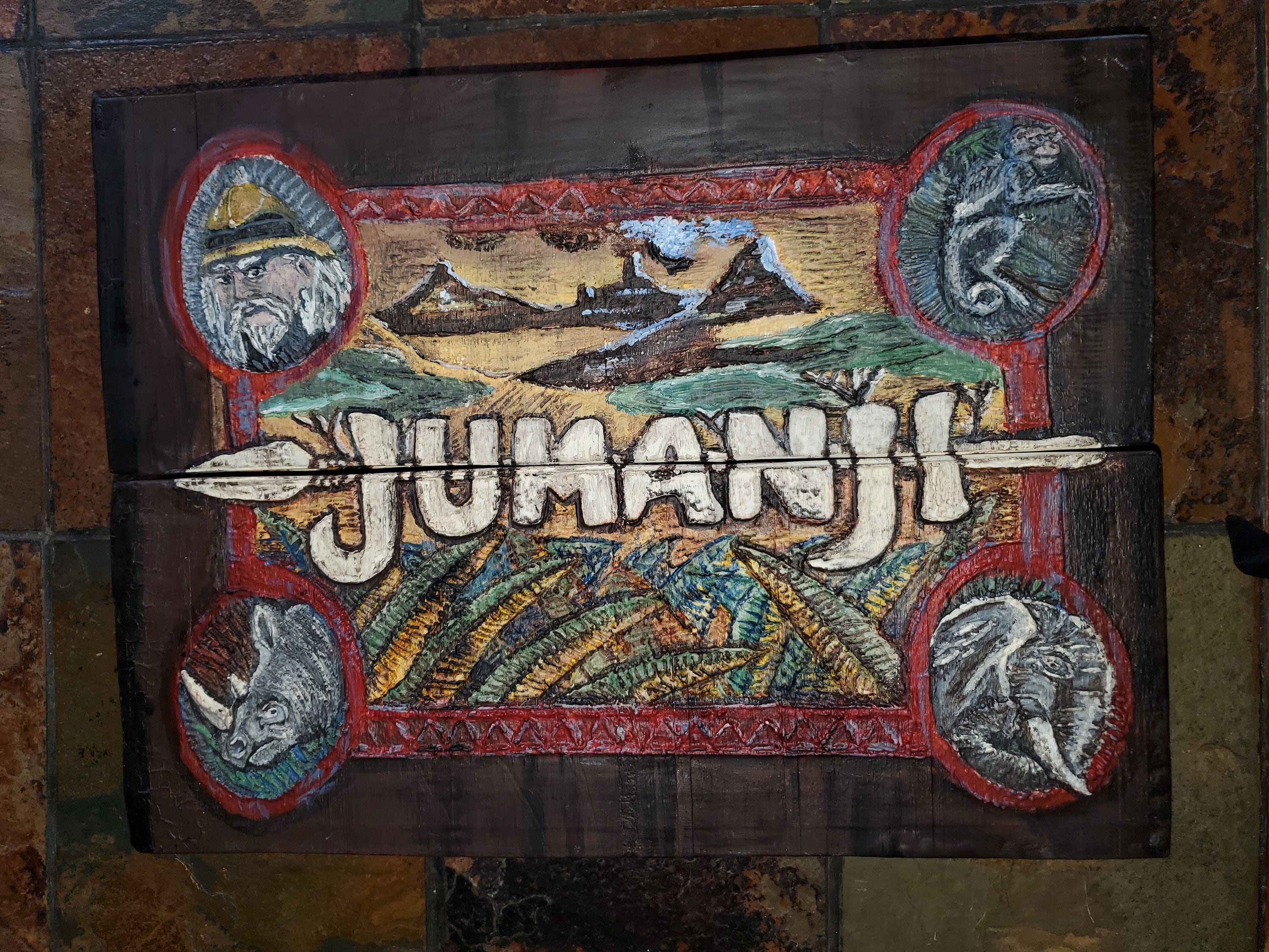 Jumanji Game Board Custom made Custom Painted 3d printed prop Etsy
