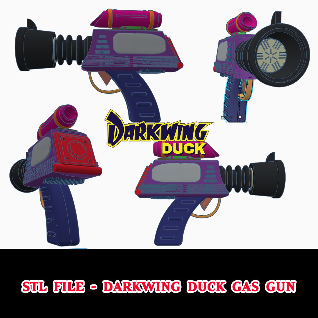 STL Files 3D Printing Darkwing Duck Gas Gun Modern Variant Etsy Australia