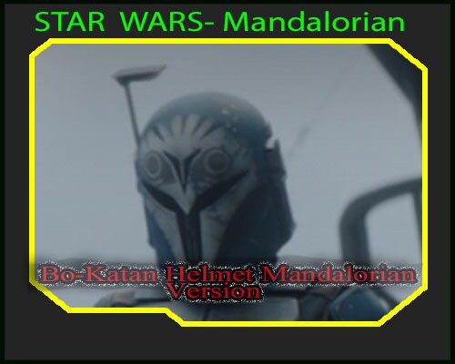 Star Wars Bo Kata Mandalorian Helmet Version Diy Kit Or Etsy
