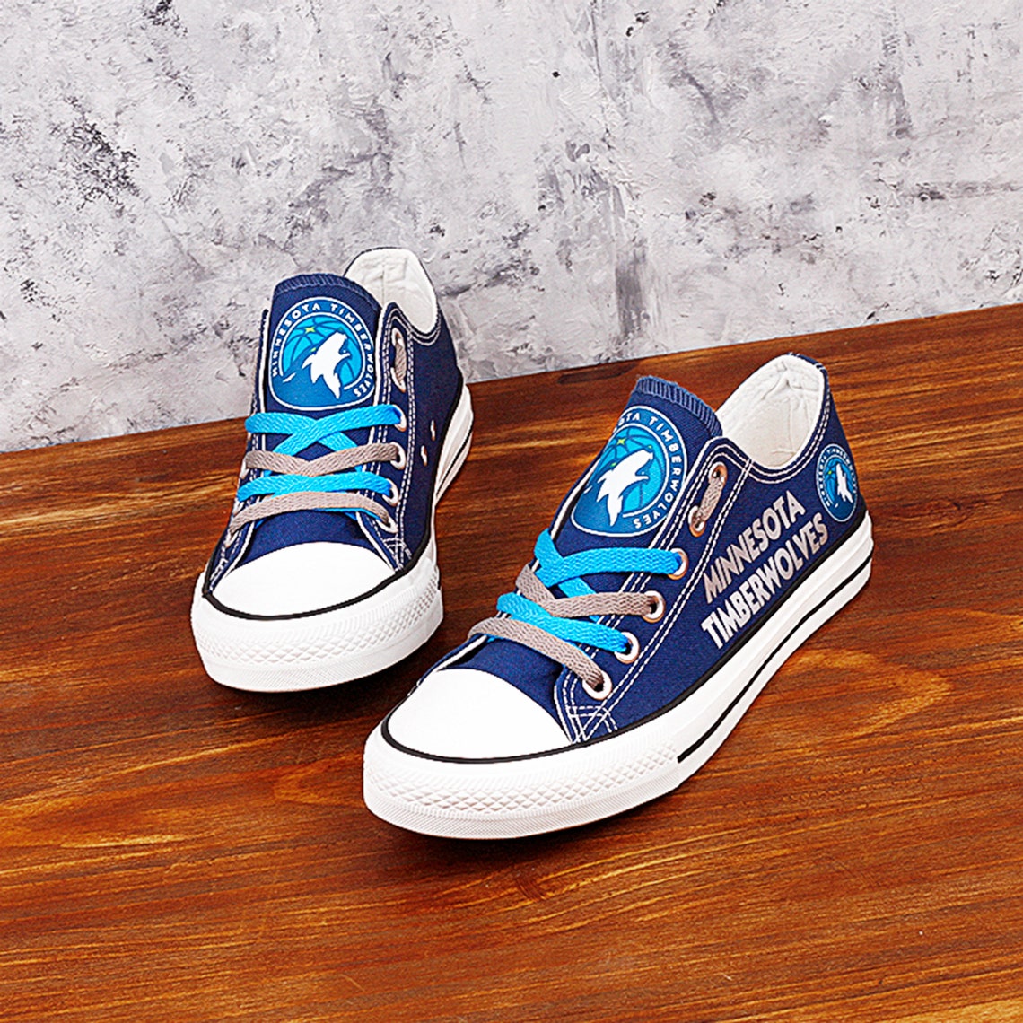 Minnesota Timberwolves Custom Shoes Basketball Printed Etsy